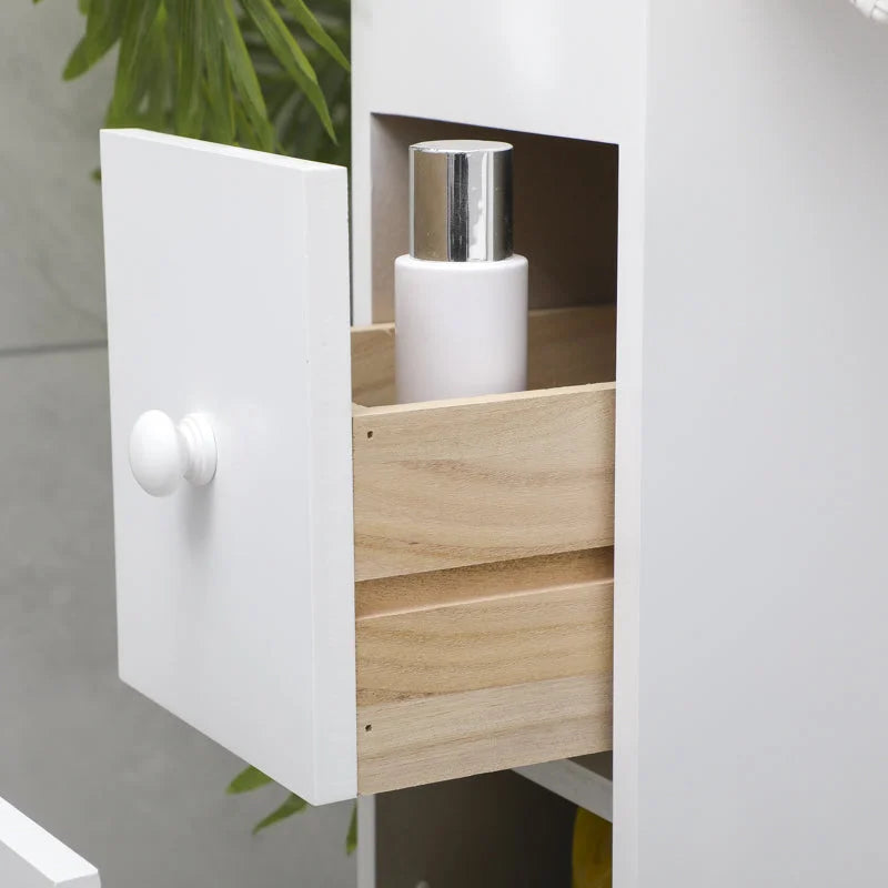 Removable Bathroom Side Cabinet Toilet Caddy with Storage