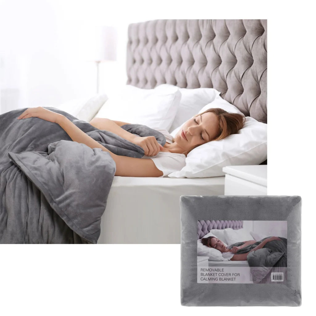 Removable Blanket Cover Single Accessorize Grey - Home &
