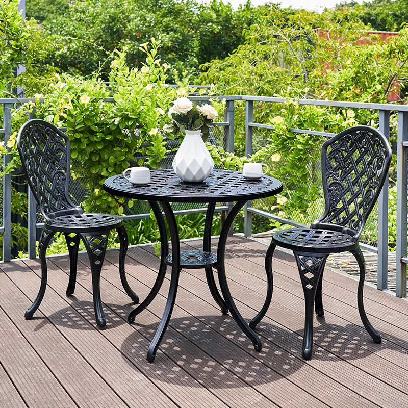 Remy Aluminium 3 Piece Setting - Furniture > Outdoor >
