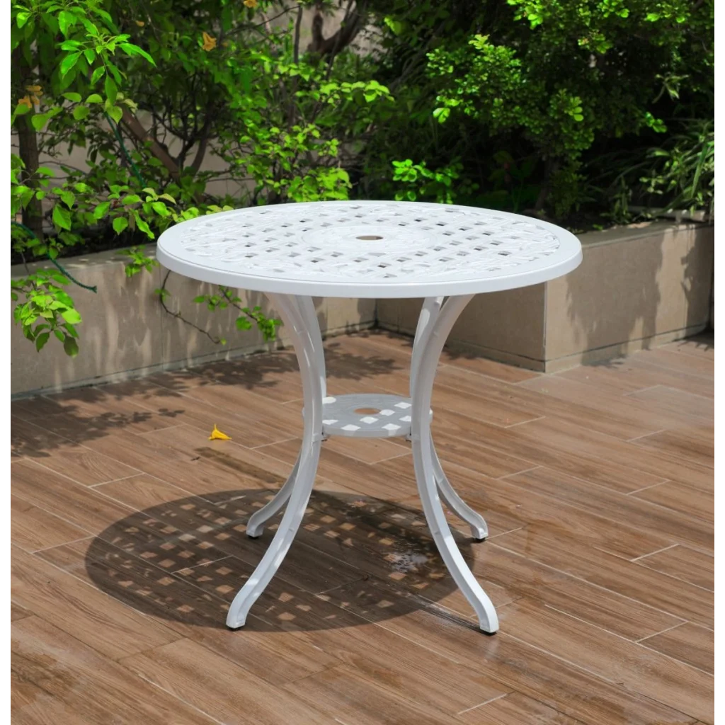 Remy Aluminium Table White - Furniture > Outdoor > Outdoor