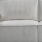 Reno Sofa 3 Seater Beige Colour Fabric Upholstery