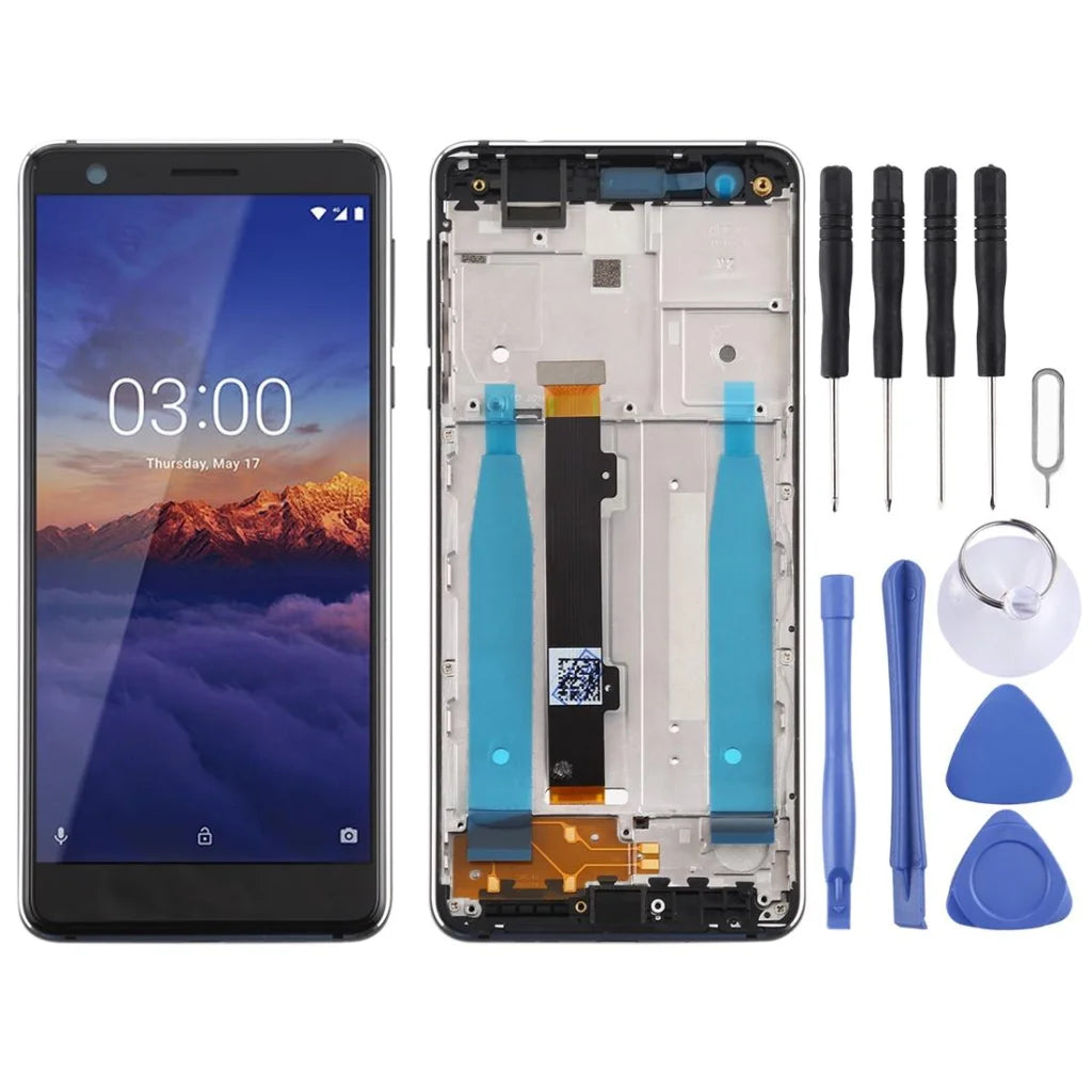 Replacement Lcd Screen For Nokia 3.1 With Frame And Side Keys-1915196578021380096