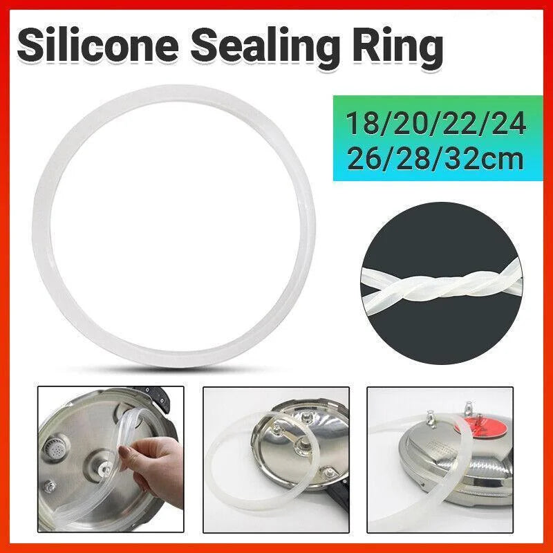 Replacement Silicone Rubber Clear Gasket Sealing Ring Pressure