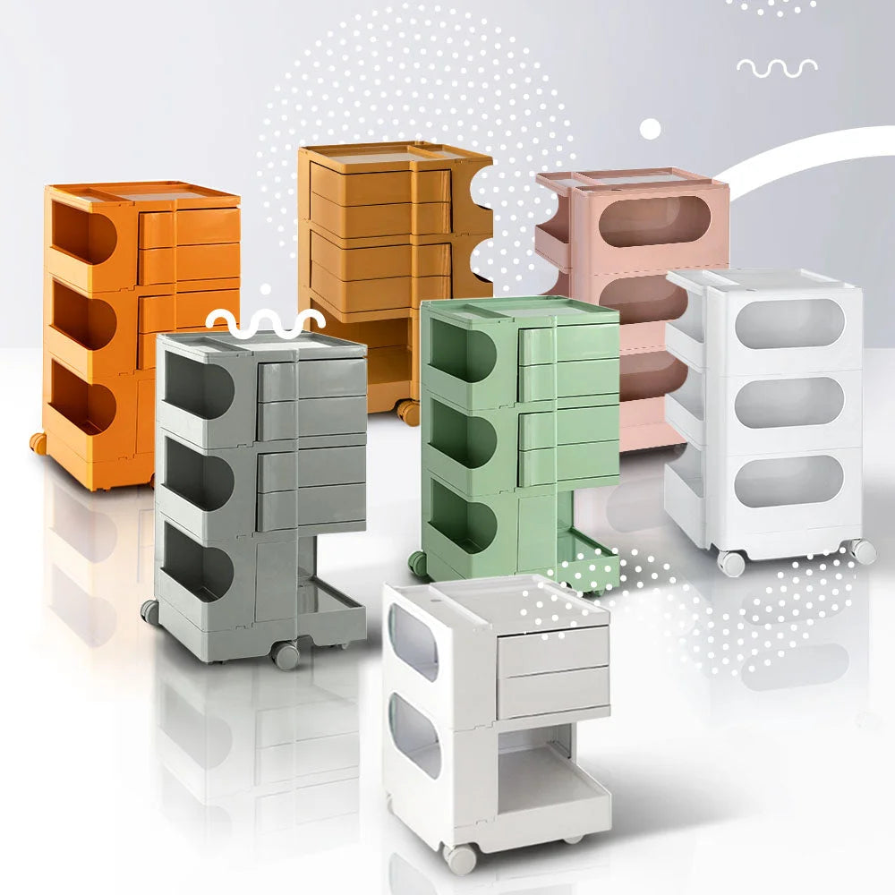 Replica Boby Trolley Storage Drawer Cart Shelf Mobile 5-Tier - White shown for product comparison