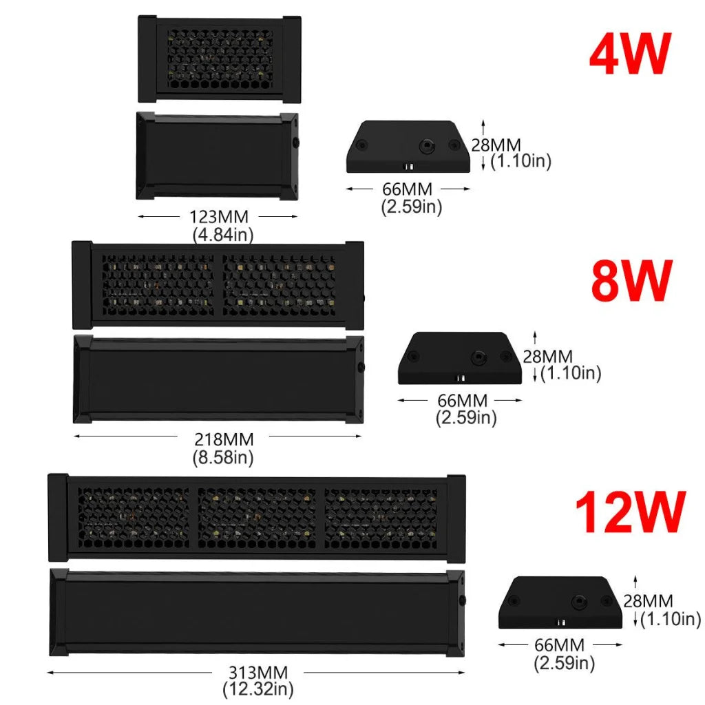Reptile UVB Lamps Adjustable LED Light for Reptile Tanks