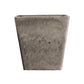 Resin Plant Flower Pot 27cm Sand Grey Square in Cement Pattern Planter Cachepot for Indoor Home Office