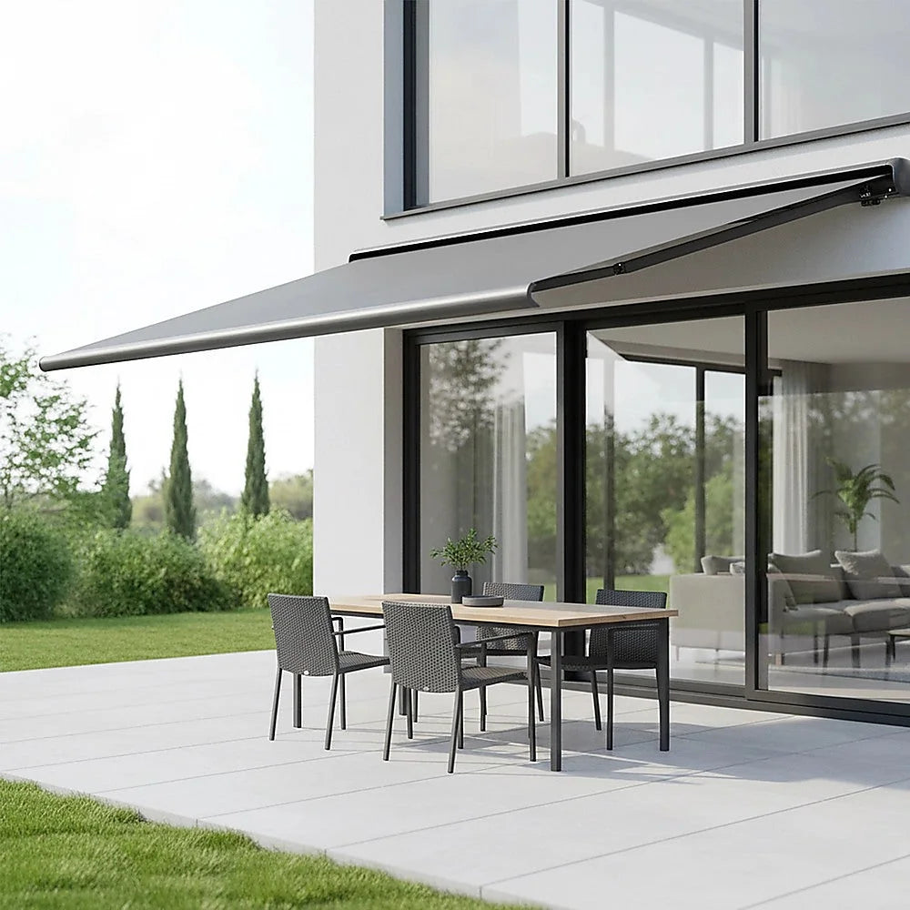 Retractable Folding Arm Awning 5.5m x 3.0m Heavy Duty Full