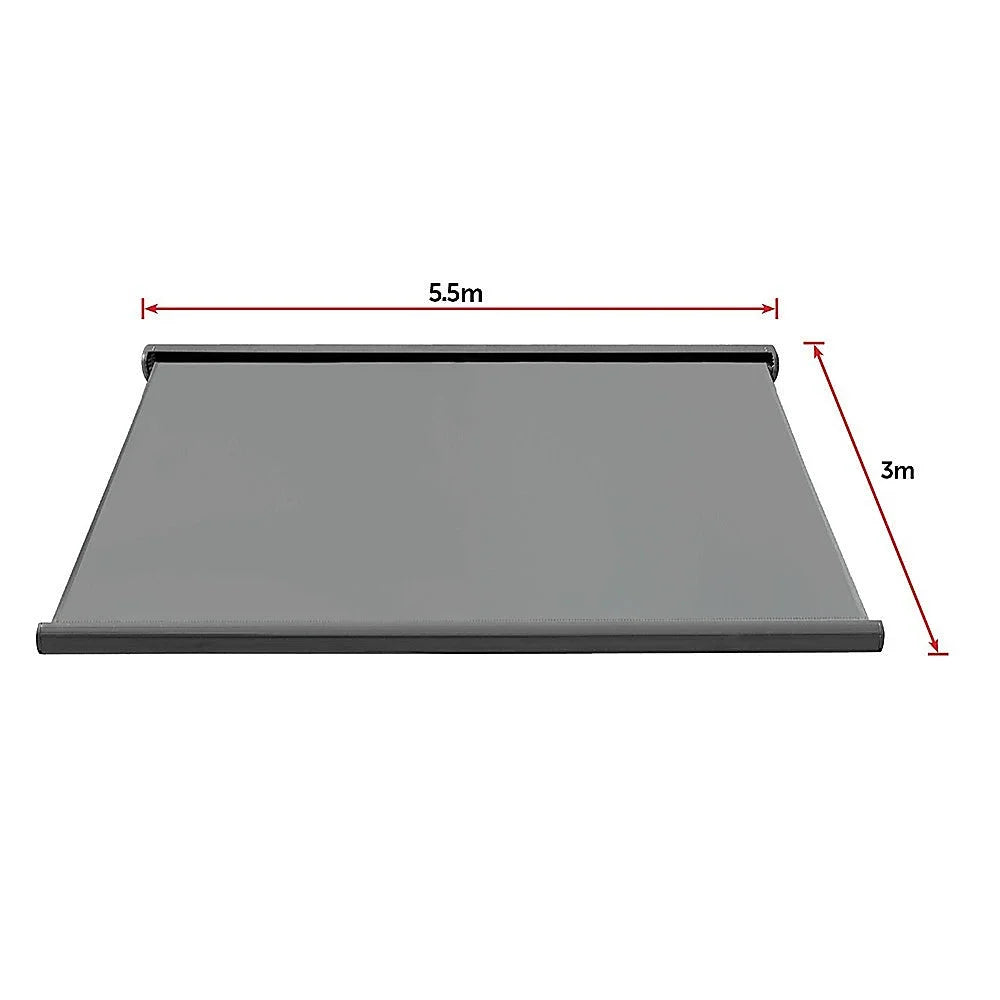 Retractable Folding Arm Awning 5.5m x 3.0m Heavy Duty Full