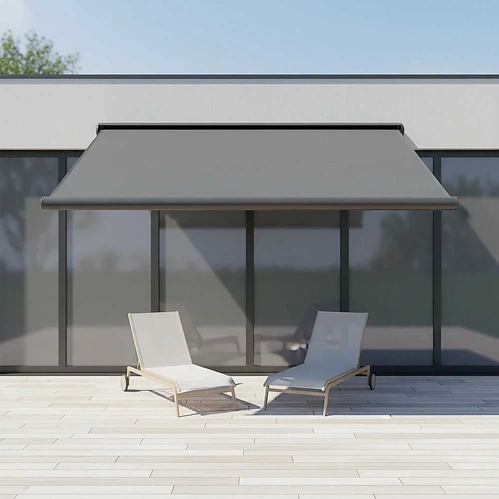 Retractable Folding Arm Awning 5.5m x 3.0m Heavy Duty Full