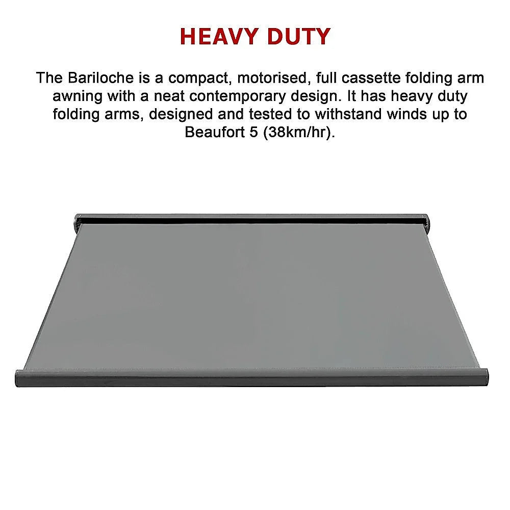 Retractable Folding Arm Awning 5.5m x 3.0m Heavy Duty Full
