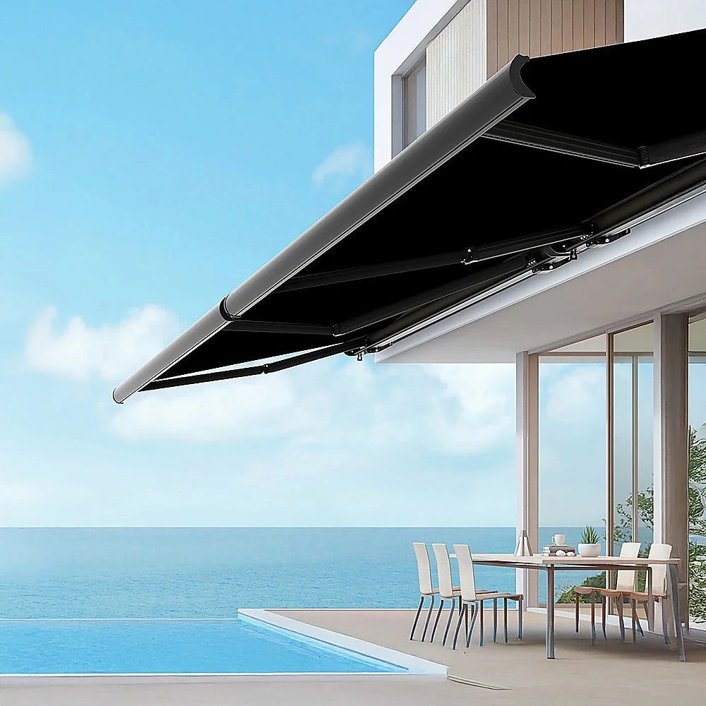 Retractable Folding Arm Awning Heavy Duty Motorised Full