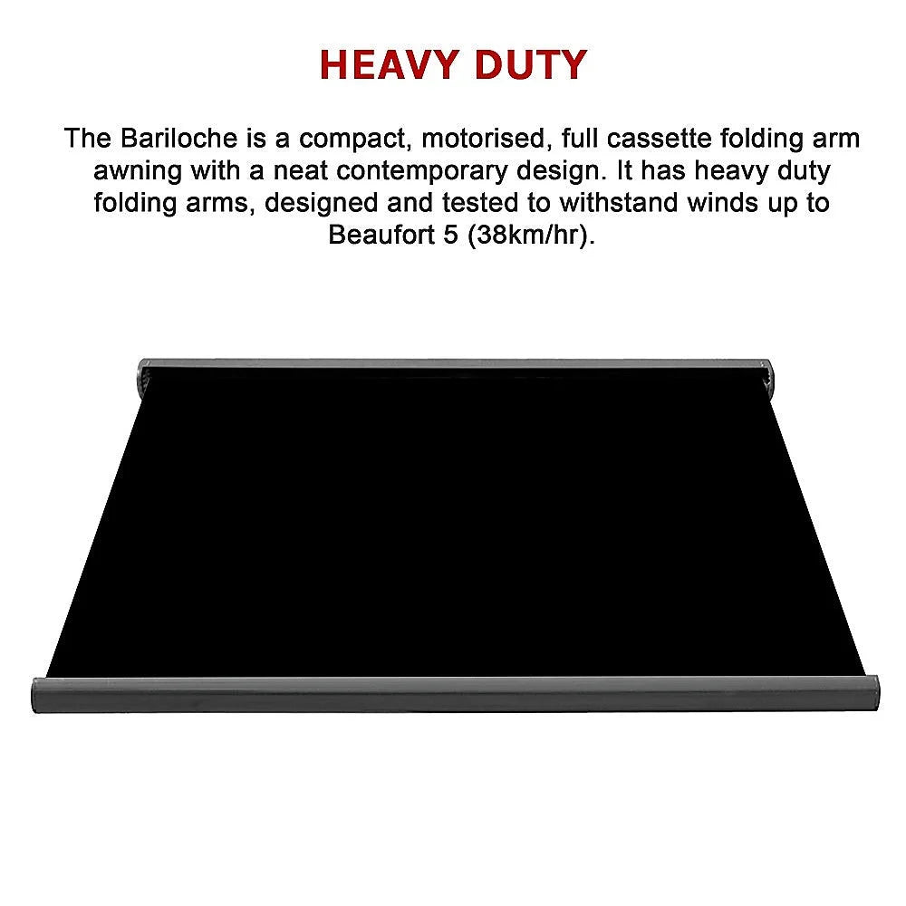 Retractable Folding Arm Awning Heavy Duty Motorised Full