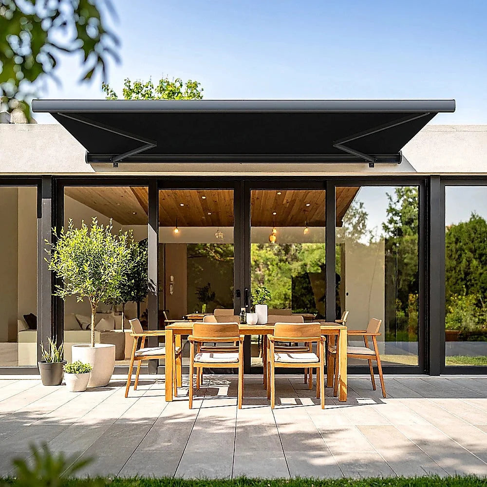 Retractable Folding Arm Awning Heavy Duty Motorised Full