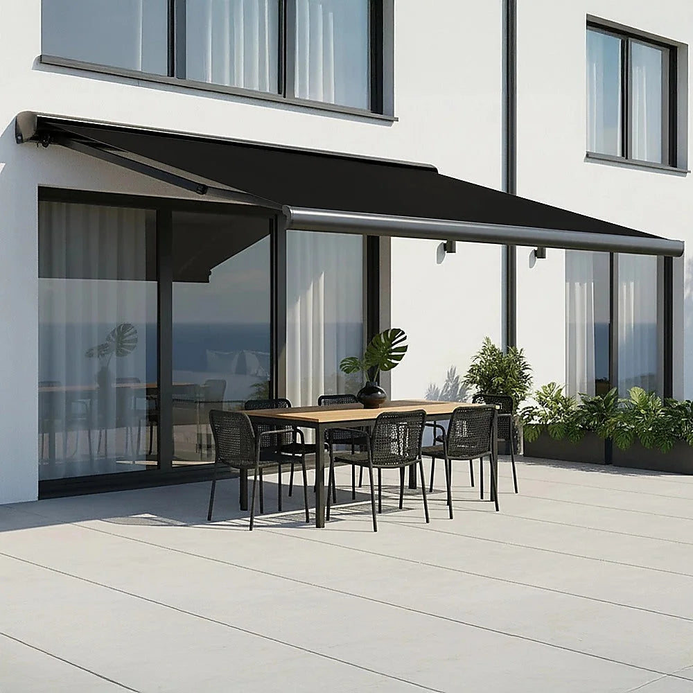 Retractable Folding Arm Awning Heavy Duty Motorised Full