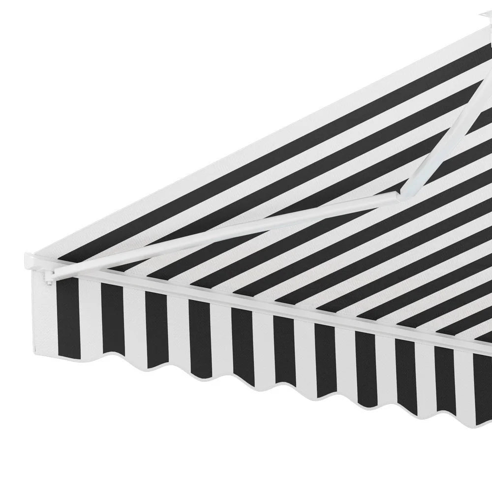 Retractable Folding Arm Awning Manual Sunshade 3M x 2.5M