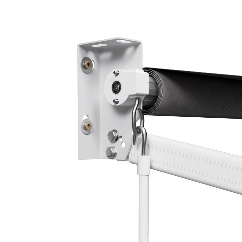 Retractable Folding Arm Awning Manual Sunshade 4M x 2.5M