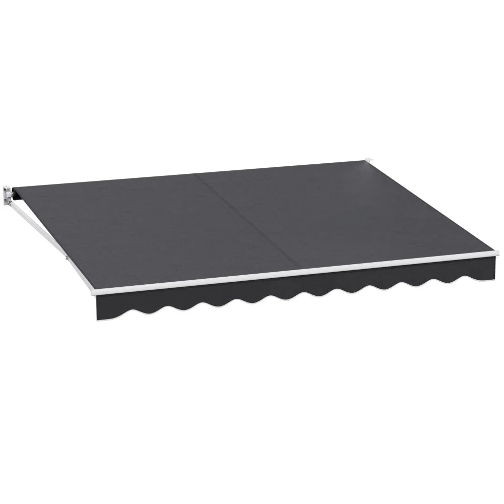 Retractable folding arm with component details and storage context