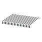 Retractable Folding Arm Awning Manual Sunshade 4M x 3M