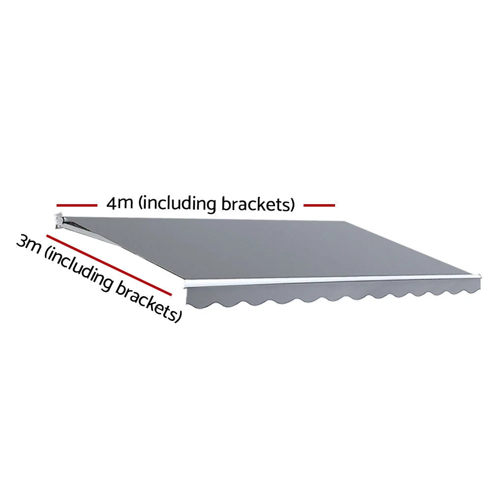 Retractable Folding Arm Awning Manual Sunshade