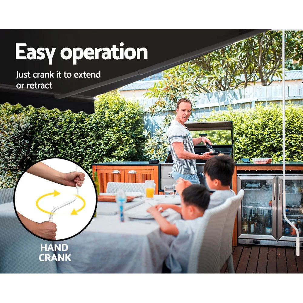 Retractable folding arm with tabletop and support frame