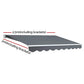 Retractable Folding Arm Awning Motorized with Sunshade 2 5mx2m Grey