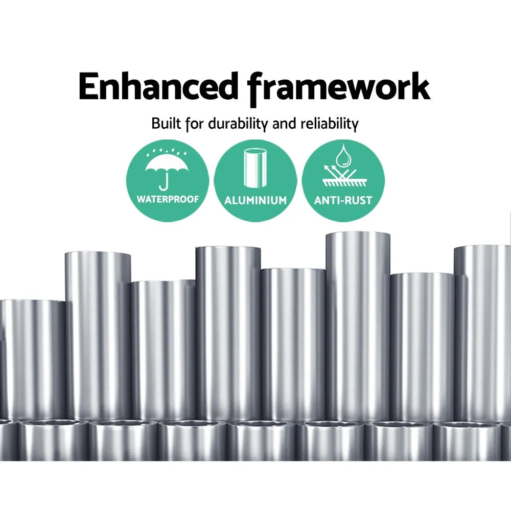 Retractable Folding Arm Awning Motorized Sunshade 3Mx2.5M