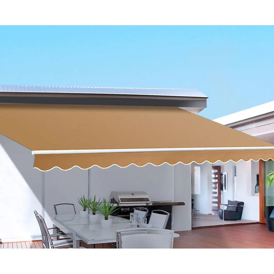 Retractable Folding Arm Awning Motorized Sunshade 4M x 2.5M
