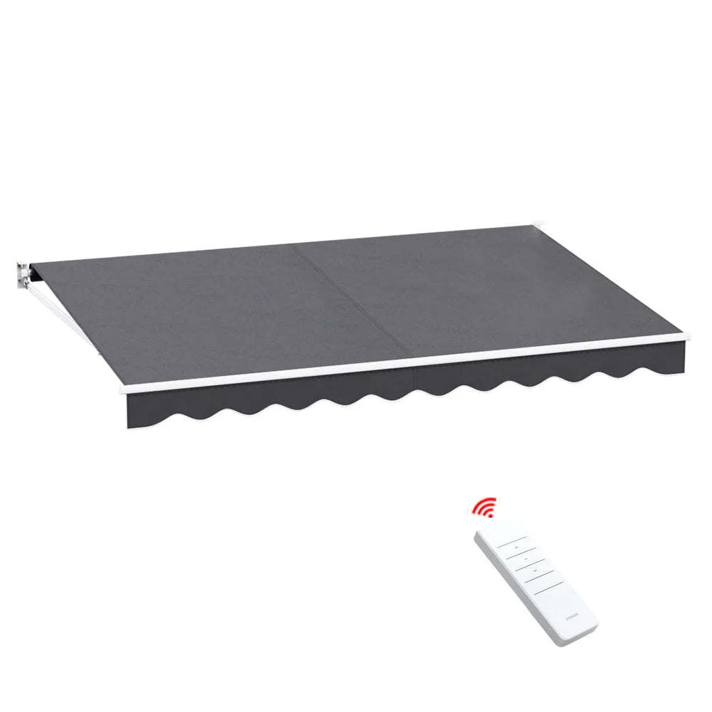 Retractable Folding Arm Awning Motorized Sunshade 4M x 2.5M