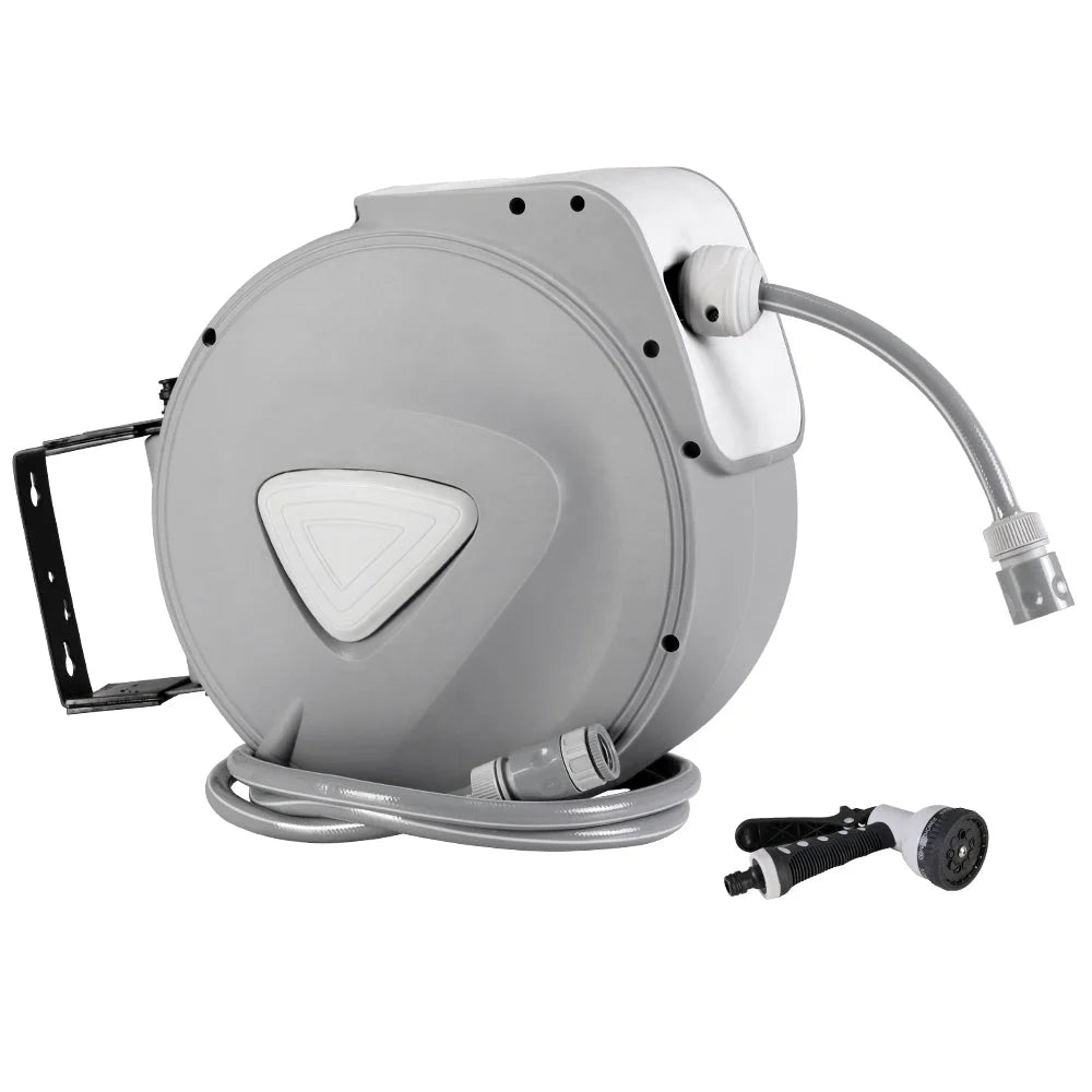 Retractable Hose Reel 30M Water Auto Rewind Spray