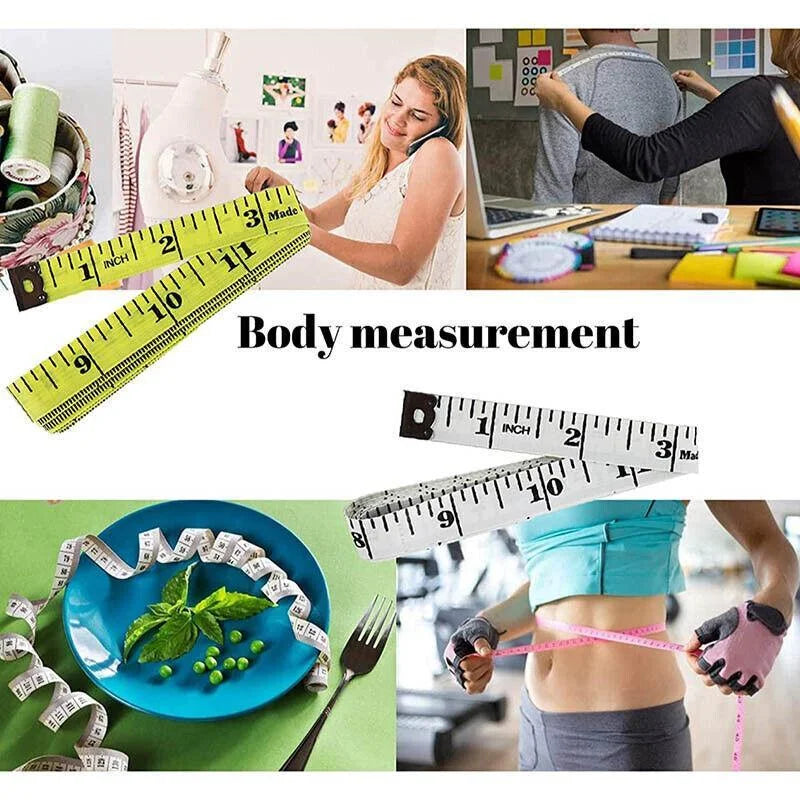 Retractable Tailor Tape Measure 150cm Soft Body Measuring