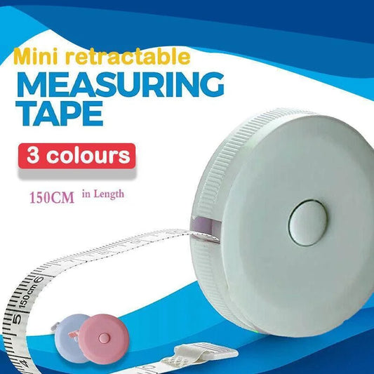 Retractable Tailor Tape Measure 150cm Soft Body Measuring