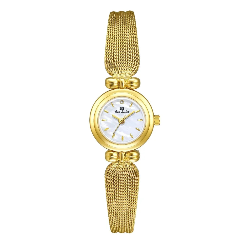 Retro Butterfly Mesh Watch for Women - 22mm Stainless Steel