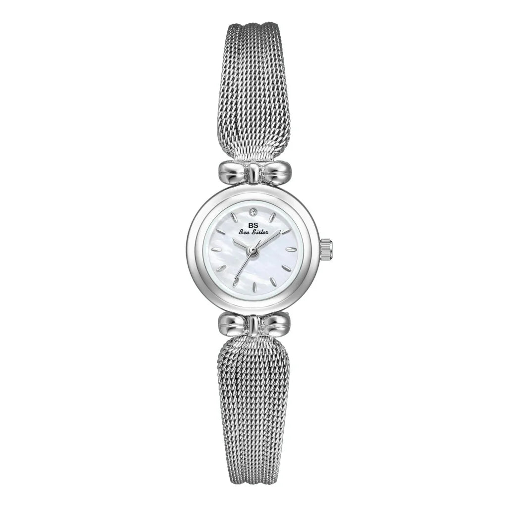Retro Butterfly Mesh Watch for Women - 22mm Stainless Steel