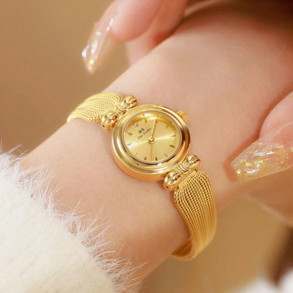 Retro Butterfly Mesh Watch for Women - 22mm Stainless Steel