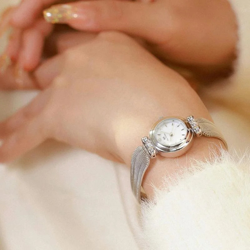 Retro Butterfly Mesh Watch for Women - 22mm Stainless Steel