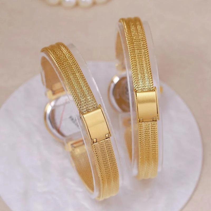 Retro Butterfly Mesh Watch for Women - 22mm Stainless Steel
