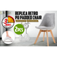 Grey retro dining cafe with shape details and included parts