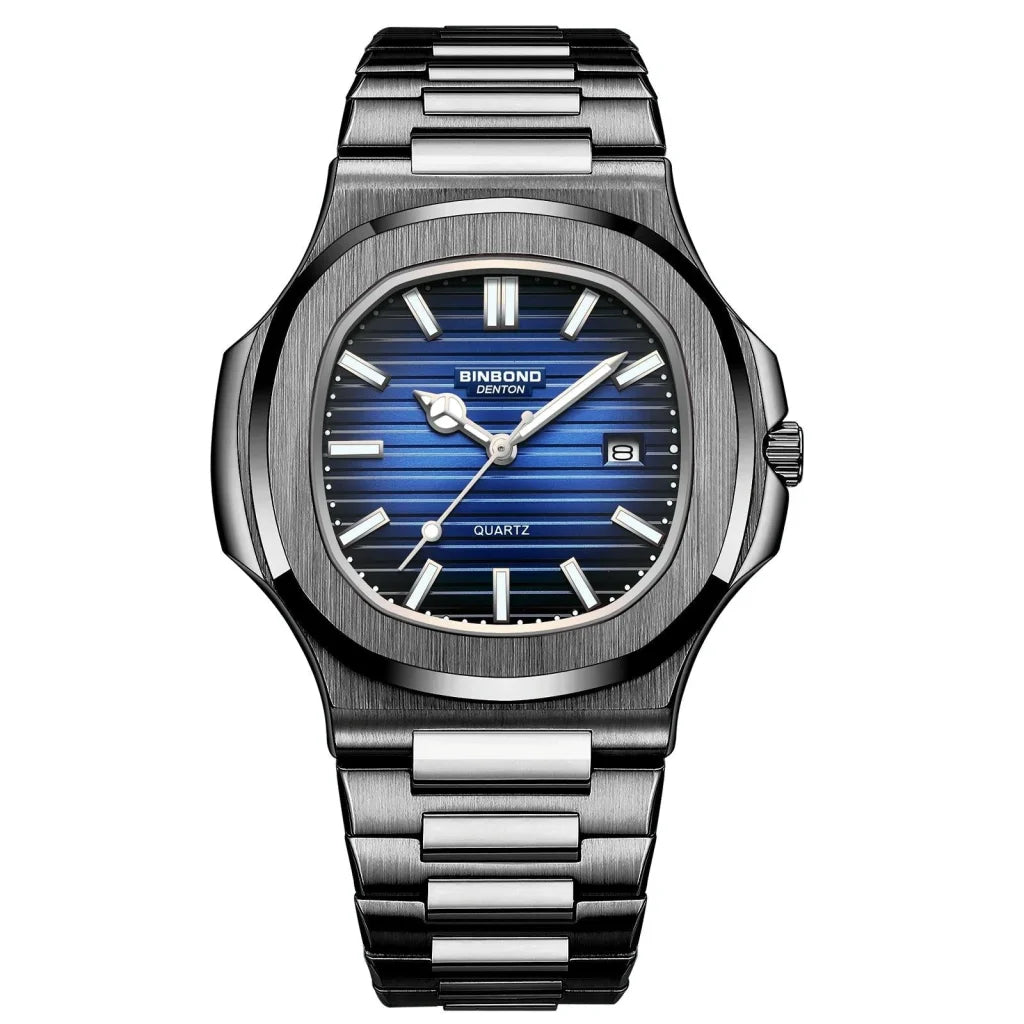 Retro Luminous Square Men Quartz Watch - 30m Waterproof