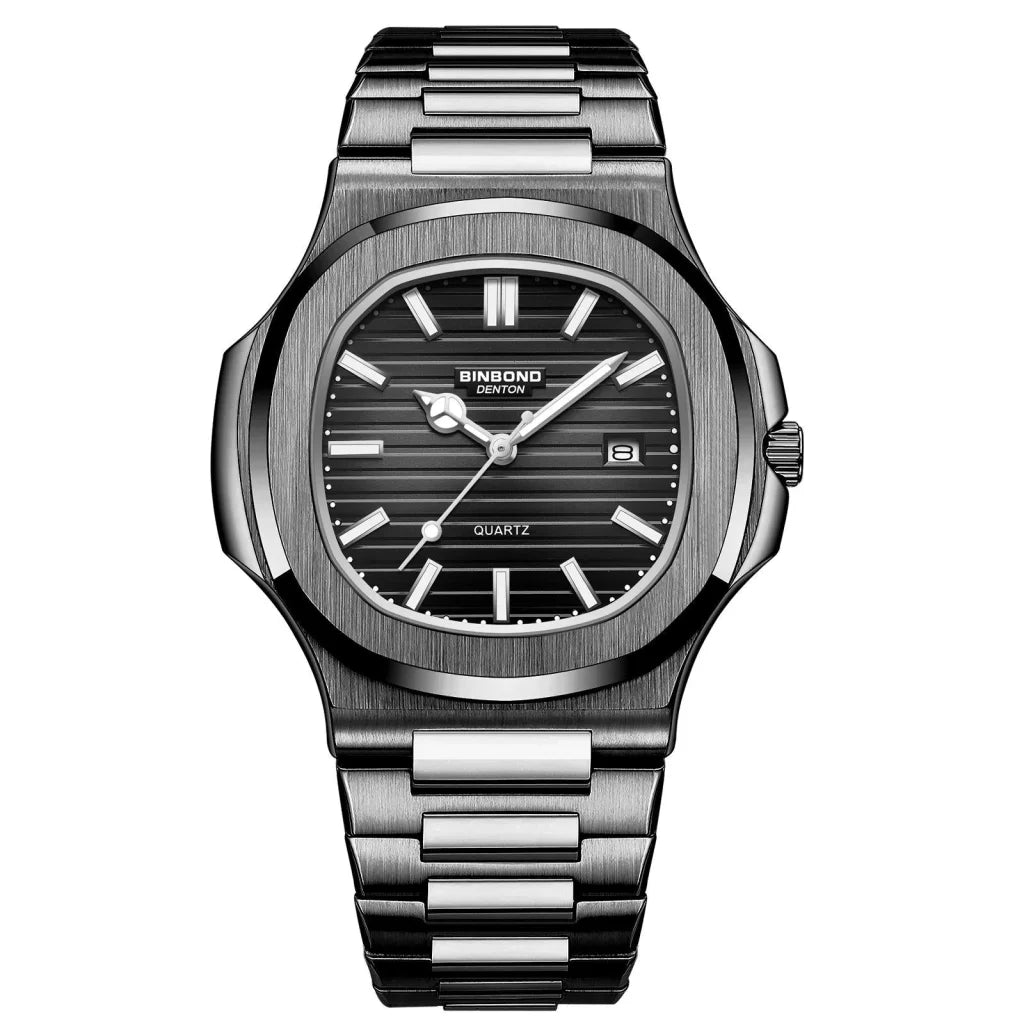 Retro Luminous Square Men Quartz Watch - 30m Waterproof