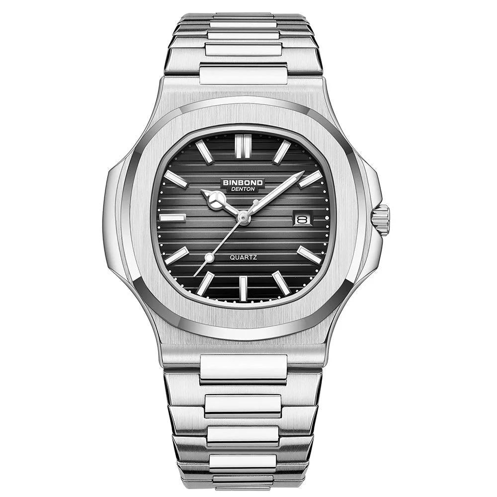 Retro Luminous Square Men Quartz Watch - 30m Waterproof