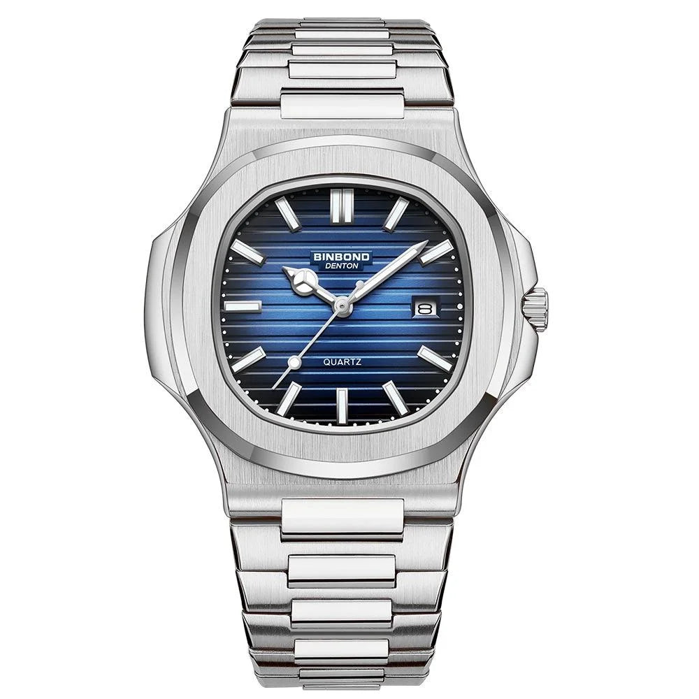 Retro Luminous Square Men Quartz Watch - 30m Waterproof