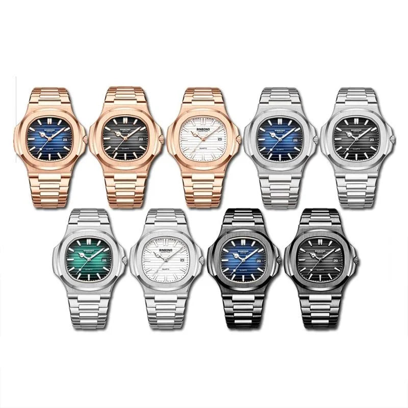 Retro Luminous Square Men Quartz Watch - 30m Waterproof