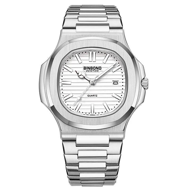 Retro Luminous Square Men Quartz Watch - 30m Waterproof