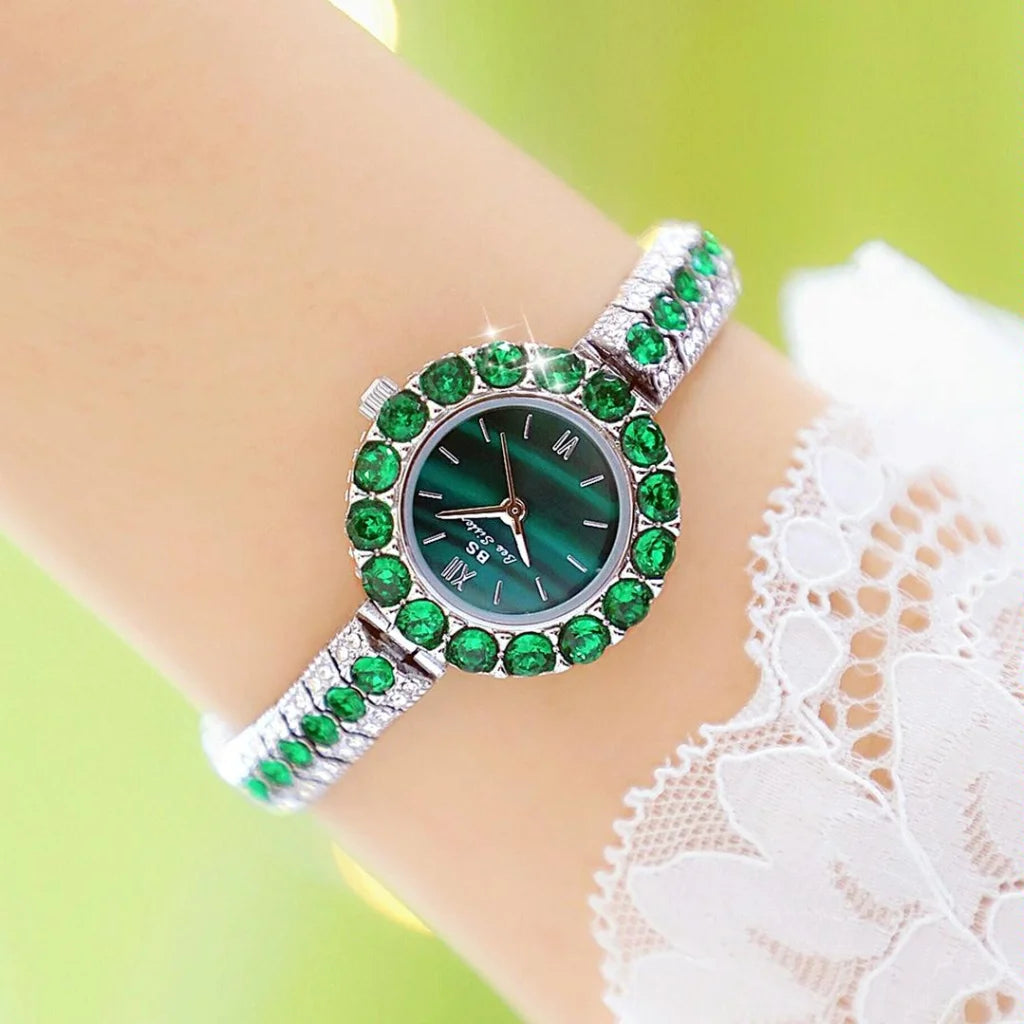 Retro Malachite Texture Watch for Women - Small and Elegant