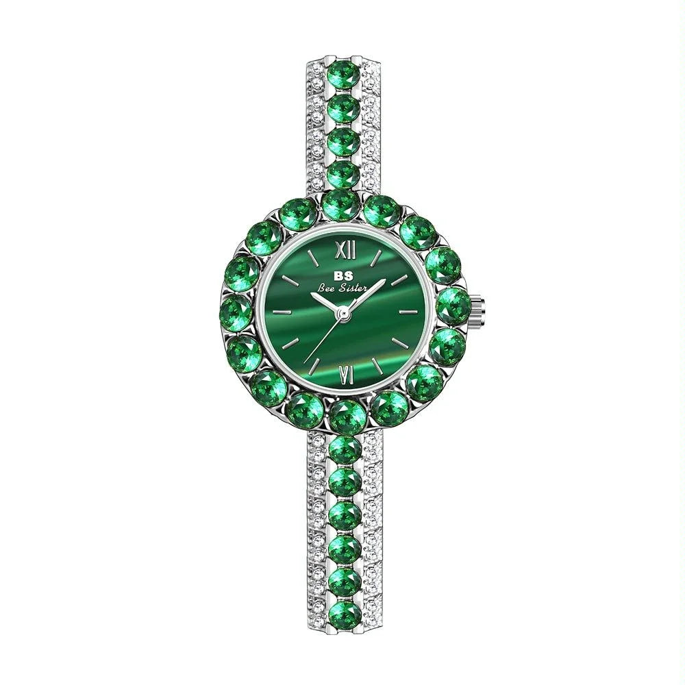 Retro Malachite Texture Watch for Women - Small and Elegant