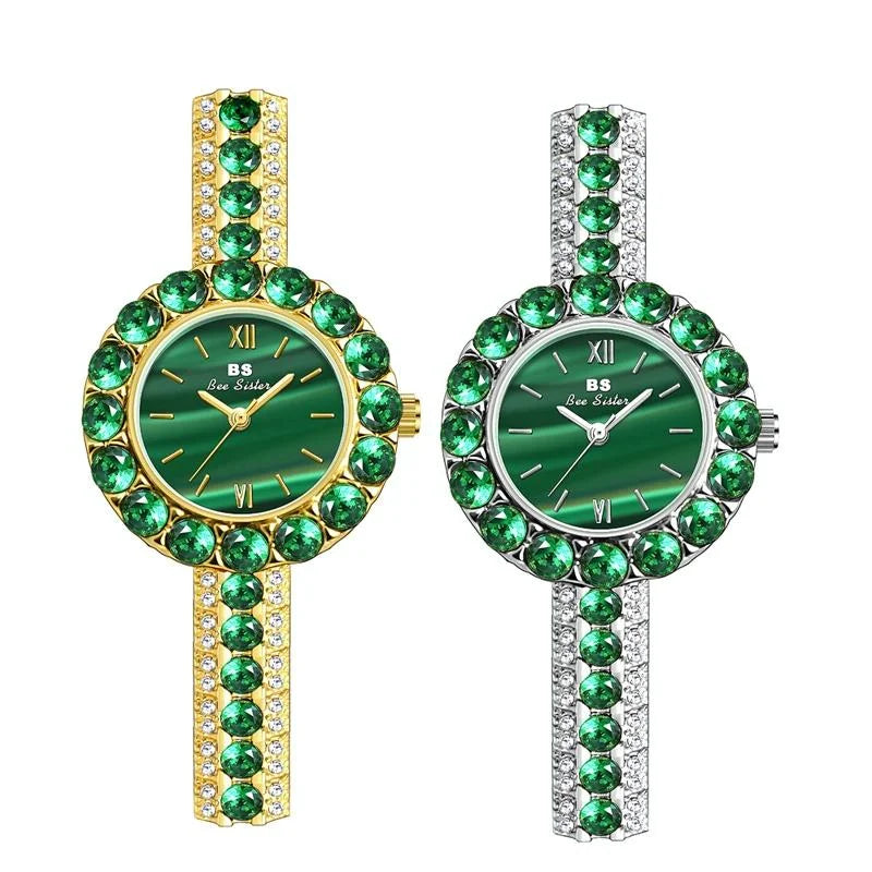 Retro Malachite Texture Watch for Women - Small and Elegant
