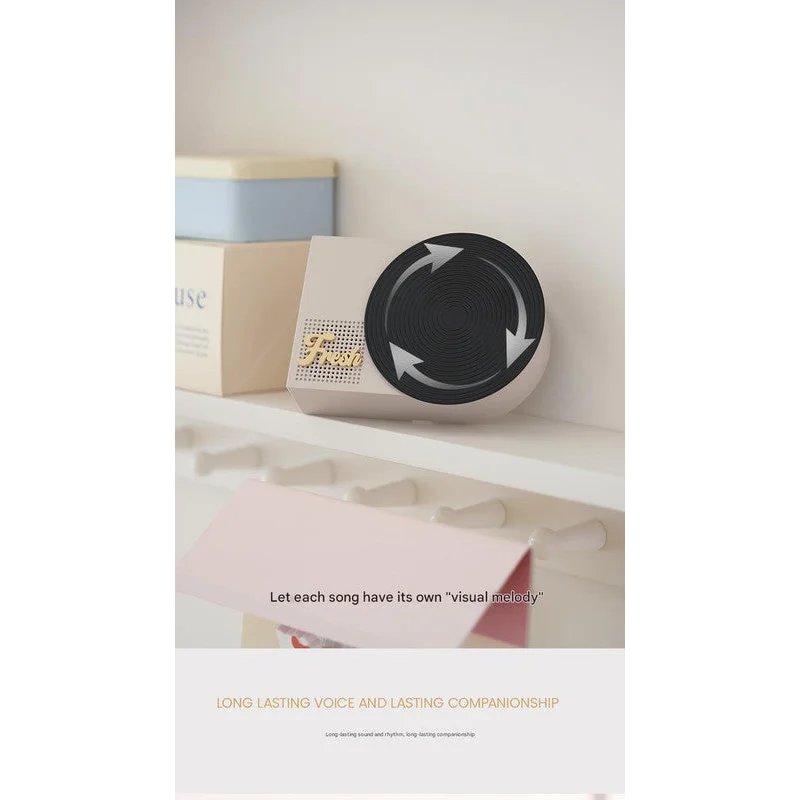 Retro Phonograph Bluetooth Speaker - Rotating Disc