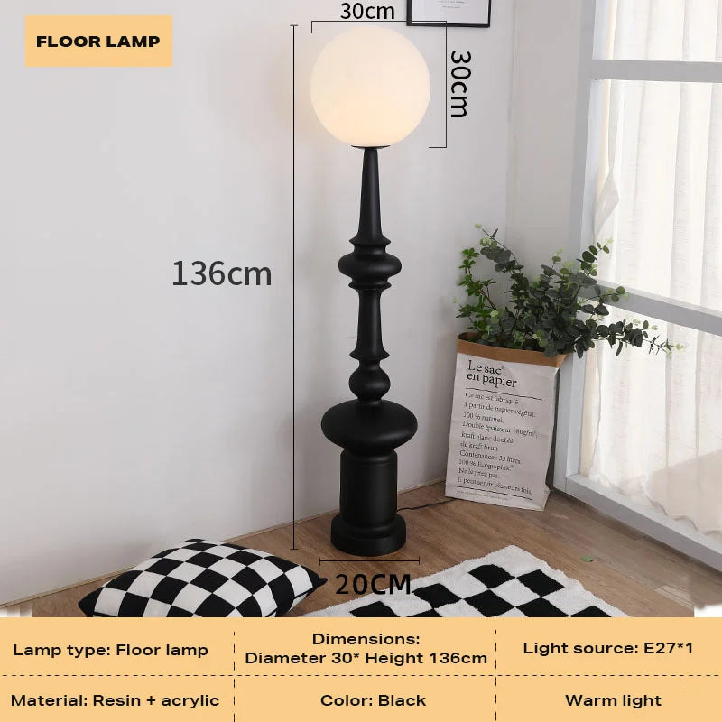 Retro Roman Living Room Floor Lamp Bedroom Medieval Art