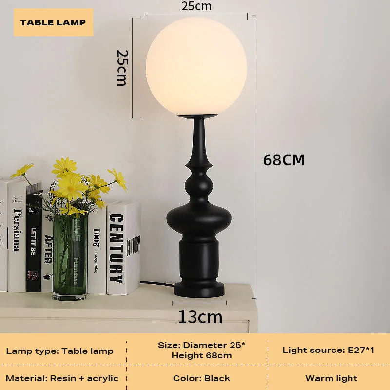Retro Roman Table Lamp Bedroom Living Room Medieval Art