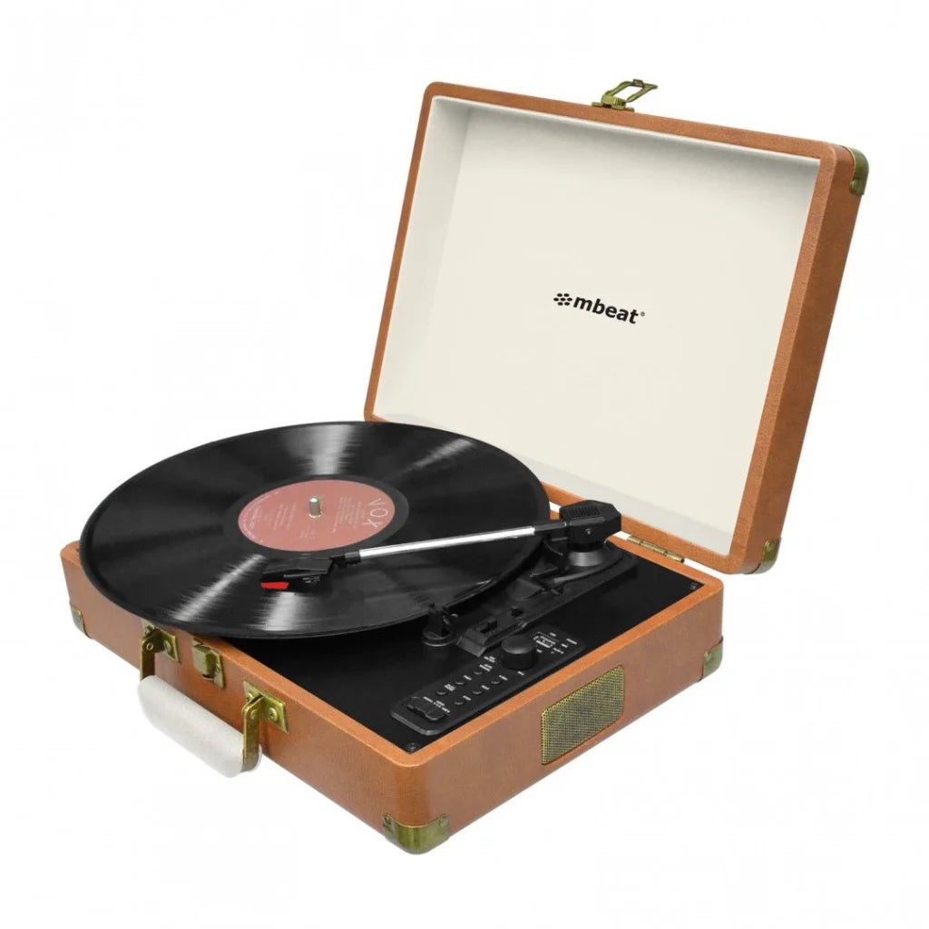 Retro Turntable MBEAT Aria with Bluetooth & USB Disk Record